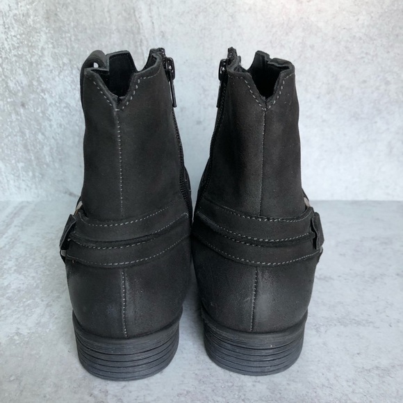 Earth Suede Leather Harness Boot Ash Everglade Size 6 - Picture 10 of 11